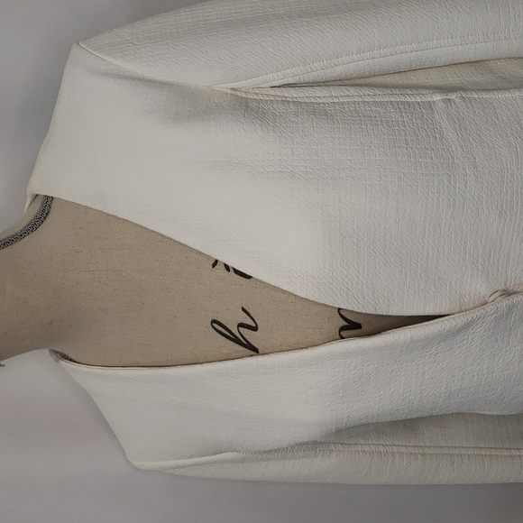 LORD & TAYLOR Moto Blazer Unique Composition Leather "Like" Vegan - Picture 2 of 11